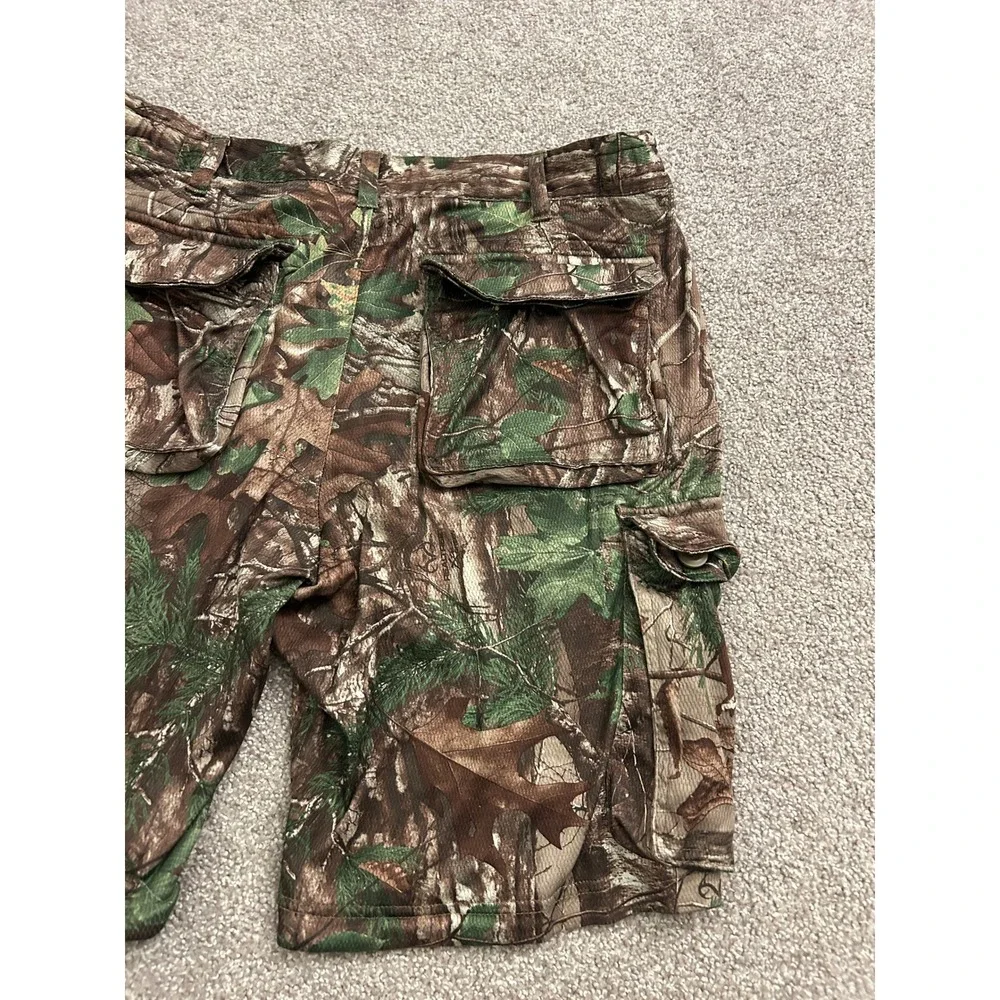 RedHead Cargo Shorts Mens M Camo Excellent Realtree Leaf Pattern Utility Outdoor